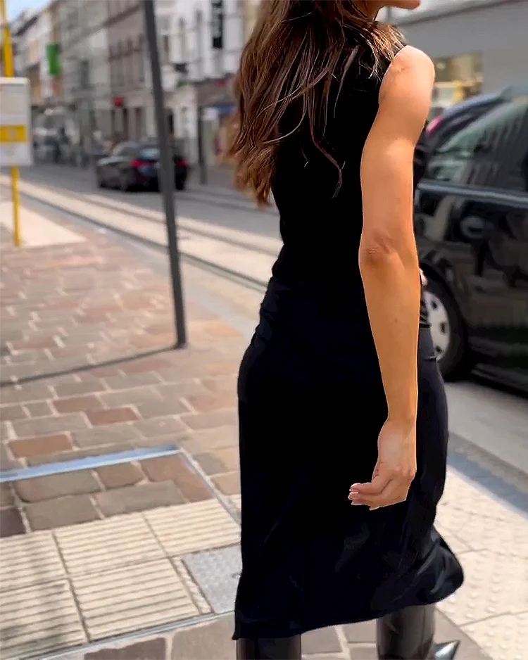 Estrella | Vestido Midi sin Mangas