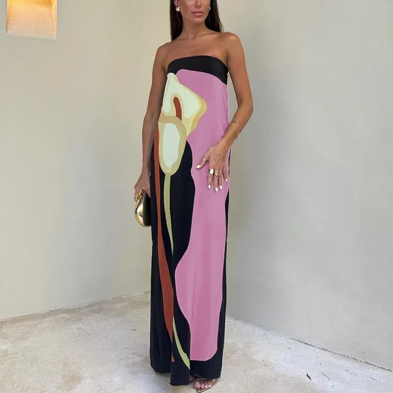 Maite | Vestido Largo Palabra Honor