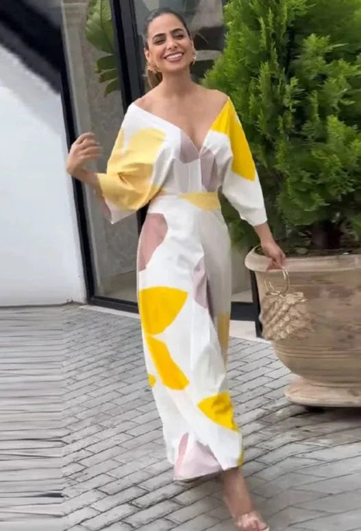 Elara | Vestido Elegante con Escote en V