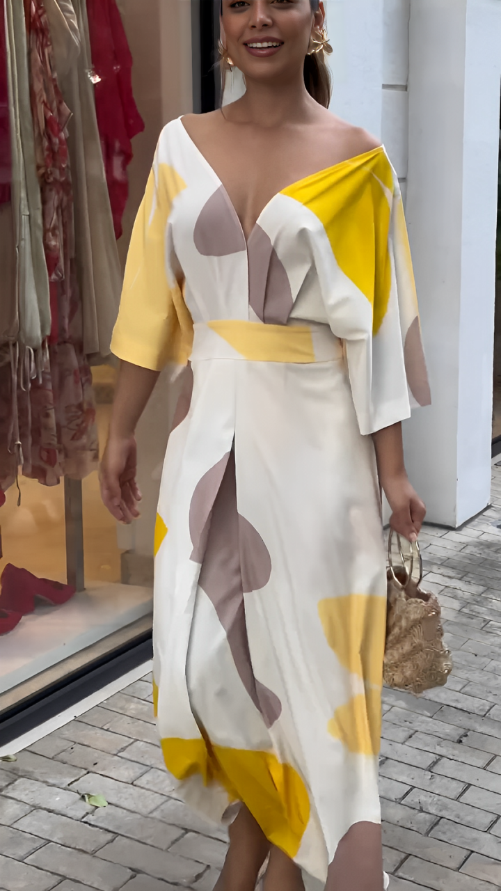 Elara | Vestido Elegante con Escote en V
