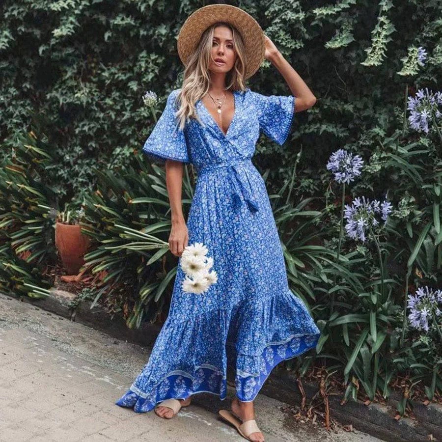 Dress Jurk Ibiza Bohemian Ibiza Boho Lange Jurk Boho Chic Ibiza