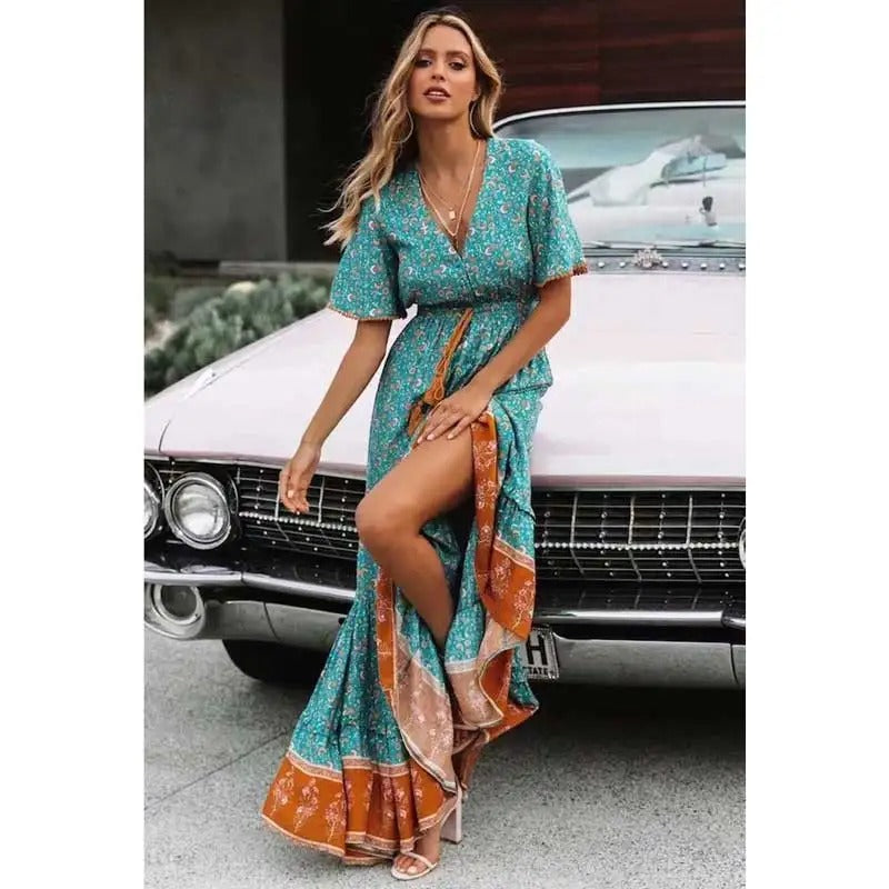 Hippie Vestido Boho Hippie Vestidos Boho Chic Largos Amanda