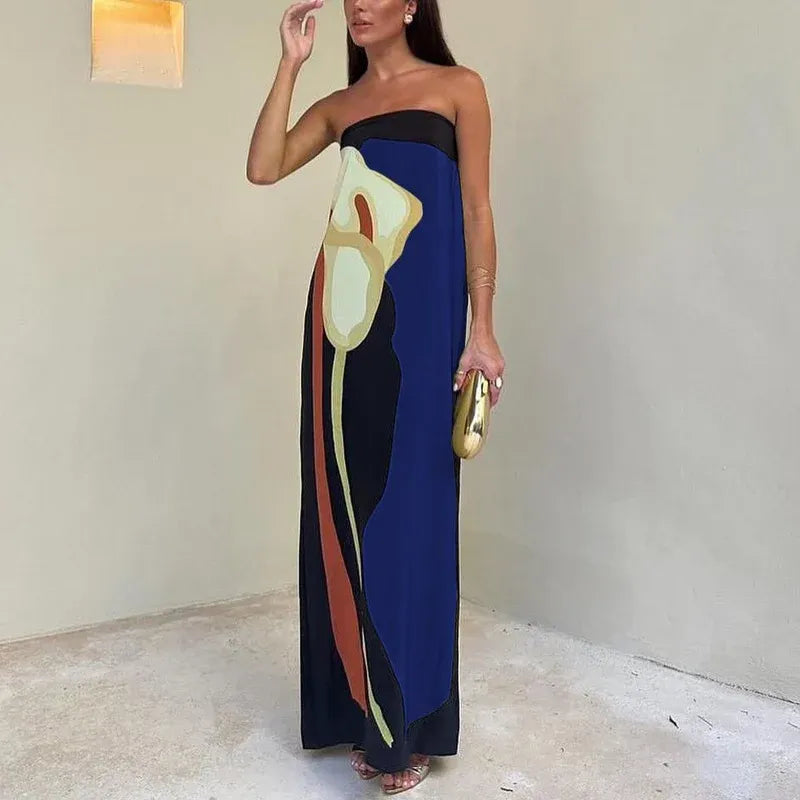 Maite | Vestido Largo Palabra Honor