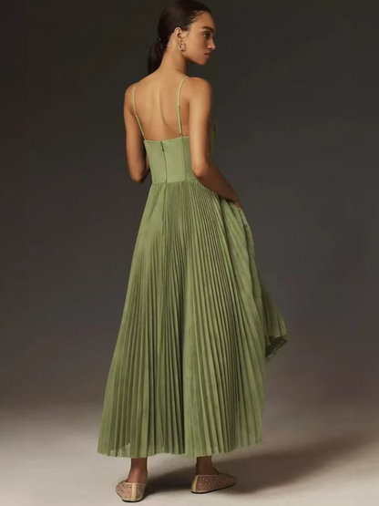 Celia | Vestido Largo Plisado