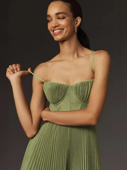 Celia | Vestido Largo Plisado