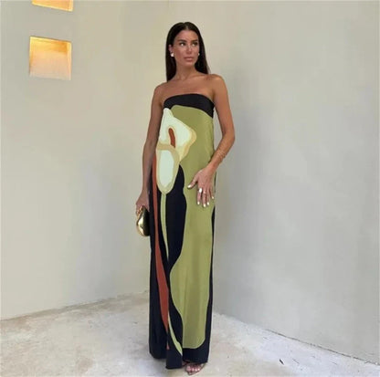 Maite | Vestido Largo Palabra Honor