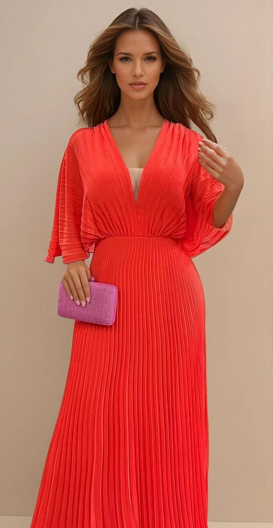 Silvia | Vestido Clásico Plisado